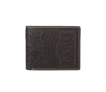 Load image into Gallery viewer, Traditional Tooled Genuine Leather Bi-fold Wallets Spiritual Collection