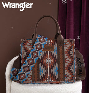 Wrangler Coffee Southwestern Tote/Crossbody