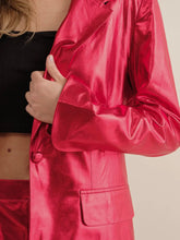 Load image into Gallery viewer, Red Metallic Blazer