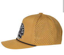 Load image into Gallery viewer, Lazy J Ranch Black Arrowhead Mustard Mid Profile Performance Trucker Hat