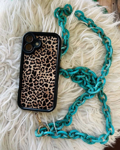 Turquoise Linked phone holder