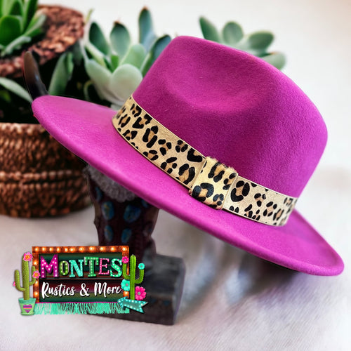 Fuschia Genuine Wool Hat