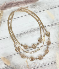 Load image into Gallery viewer, Gleaming Gold Symphony Necklace