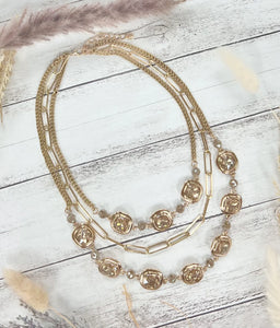 Gleaming Gold Symphony Necklace