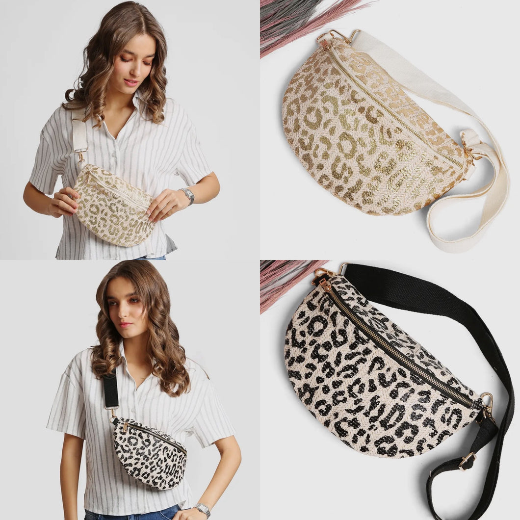 Leopard Adjustable Crossbody Belt Bag