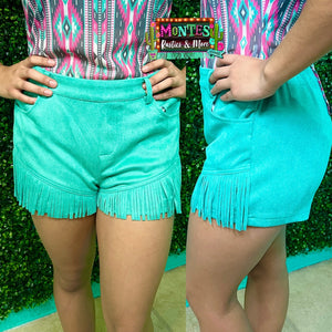 Nashville Babe Turquoise Shorts