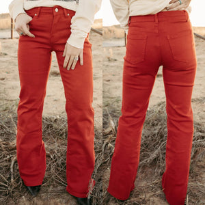 Red Walking West Denim Jeans