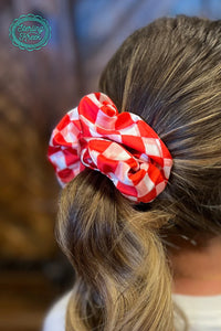 Red Pep Rally Scrunchie