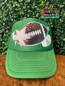 Green Football Trucker Hat