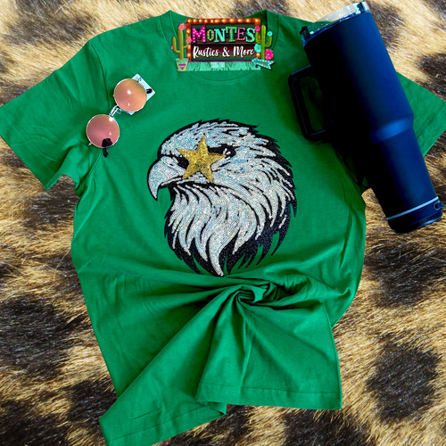 Star Eye Eagle Sequin Tee