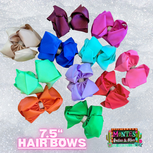 7.5 “ Hair Bow with Rhinestones