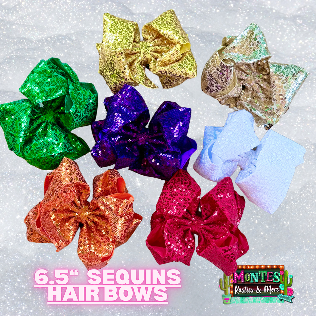 Sequin Hair Bows
