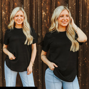 Black Basic Tee