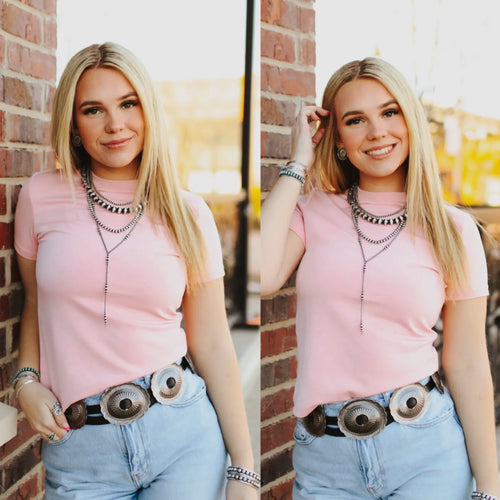 Blush Basic Snug Tee
