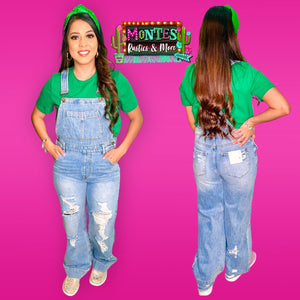 Wide Leg Overalls