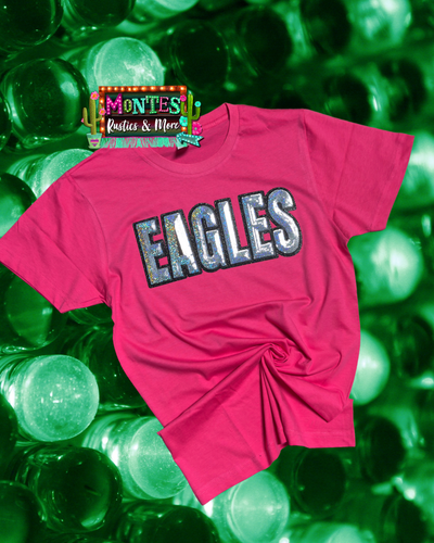 Pink Eagle Sequin Tee