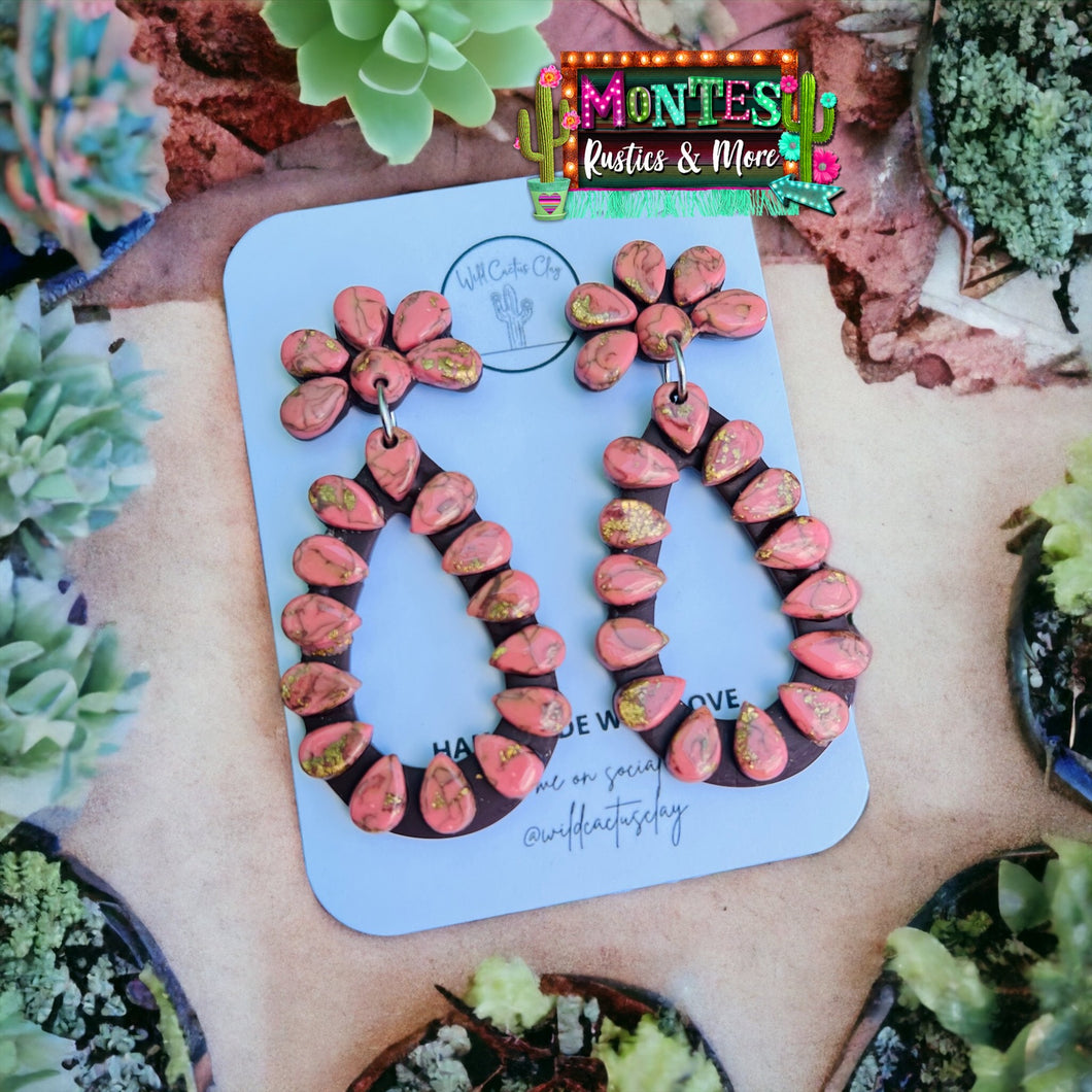 Coral Dangle Earrings