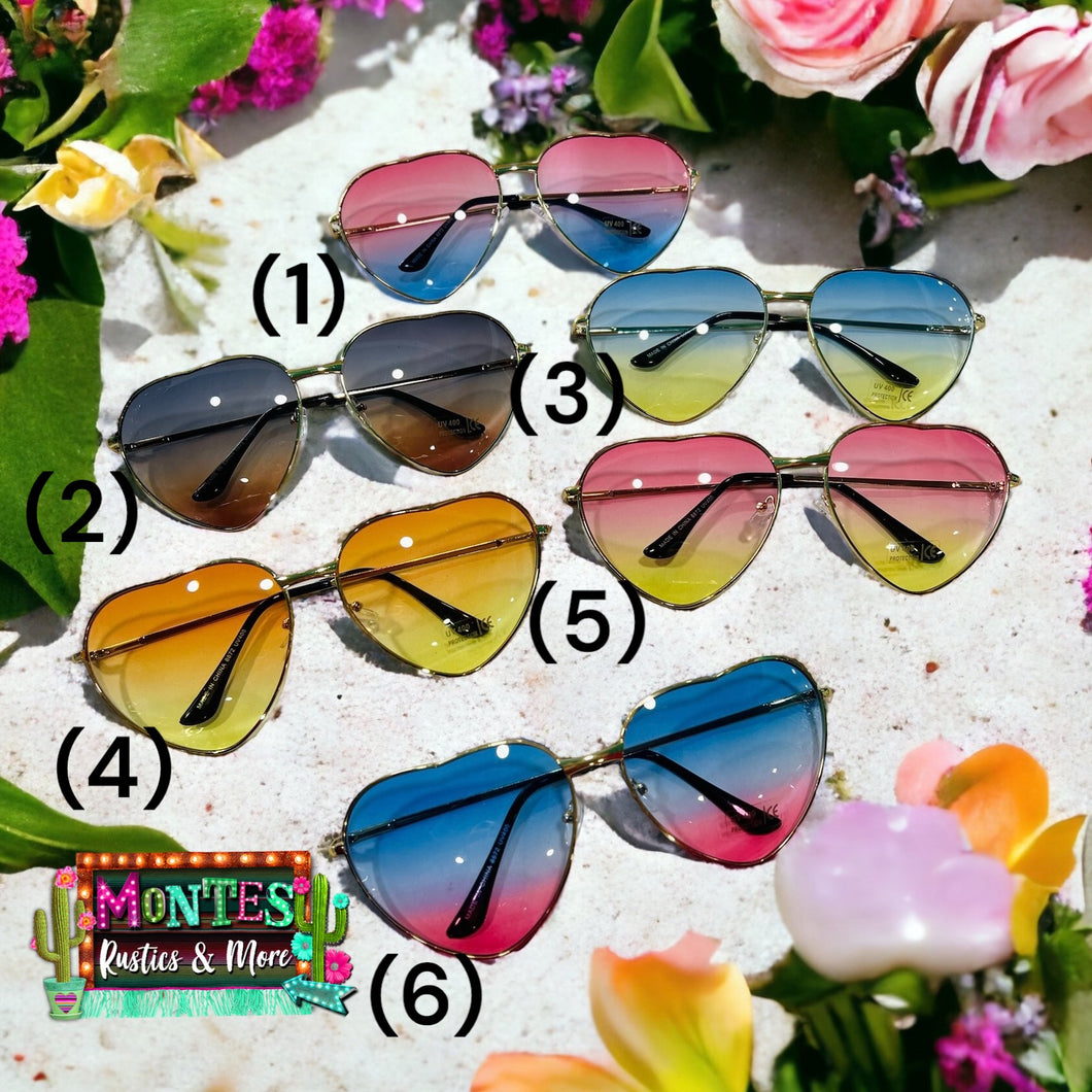 Ombré Heart Sunglasses