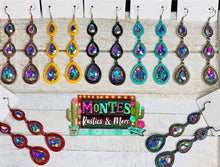 Load image into Gallery viewer, Three Teardrop Earrings