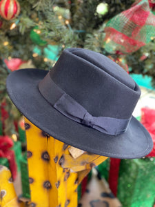 Black Suede Hat