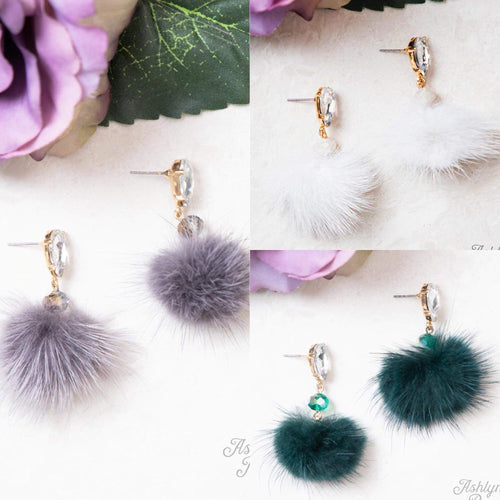 Hearts On Fire Fluffy Pompom Earrings