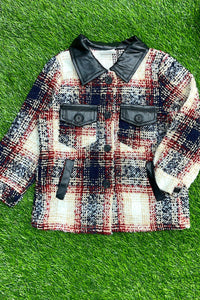 Girls plaid Jacket