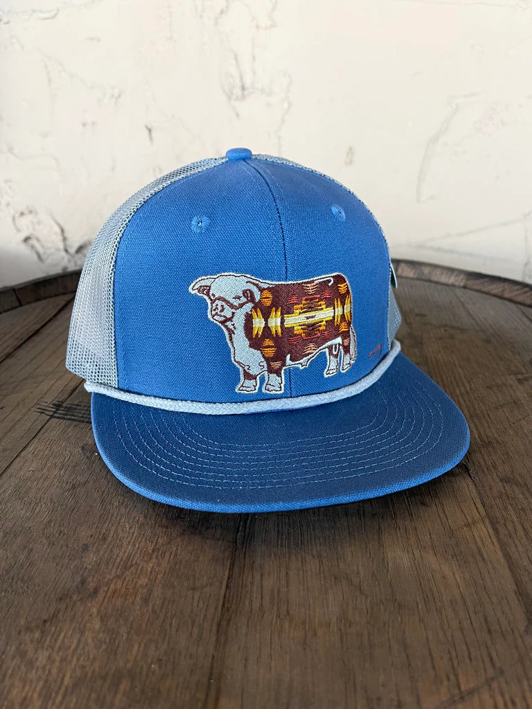 Apache Hereford Cap Blue & Gray