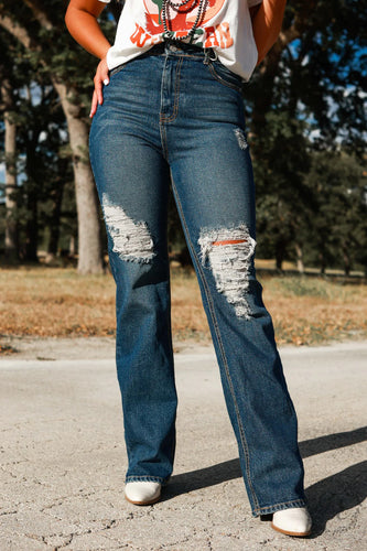 Midrise Straight Leg Jean