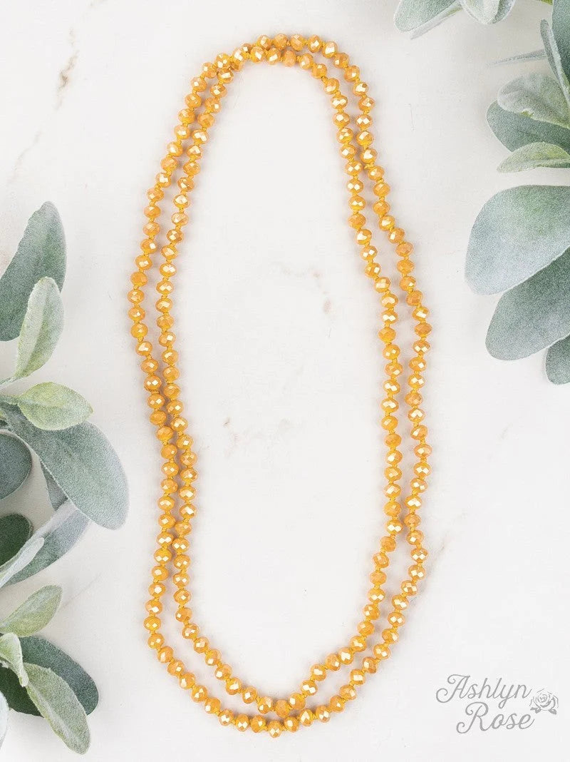 Mustard Beaded Necklace