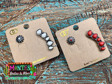 Load image into Gallery viewer, Teardrop &amp; Sunburst Mismatched Earrings