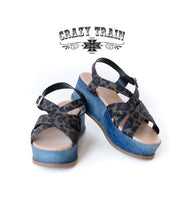 Load image into Gallery viewer, Wild Denim Wedge